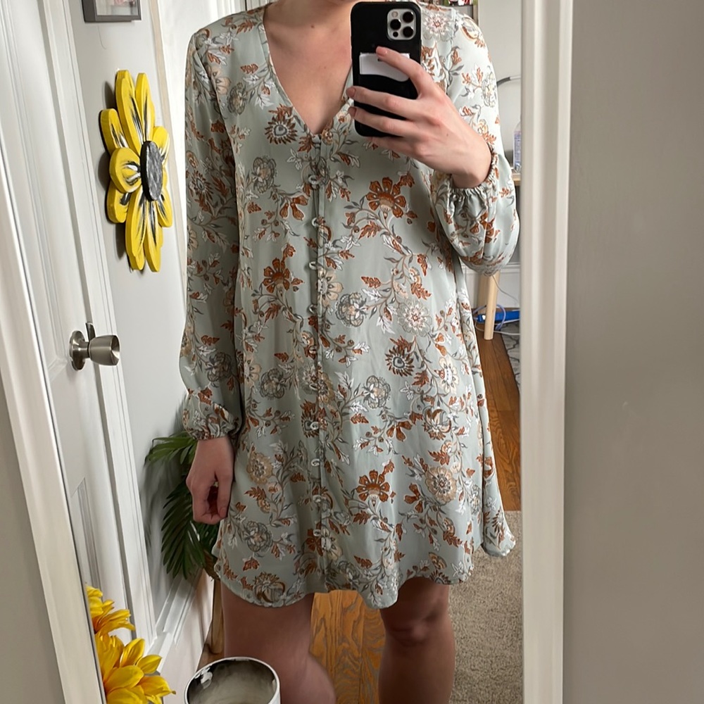 turquoise floral dress